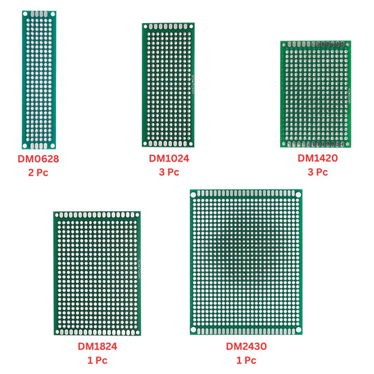 Elepak Universal PTH PCB 2.54mm Pak 10 Pcs 5 Types