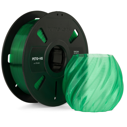 Numakers PETG Translucent Filament – Green – 1.75 mm / 1 kg