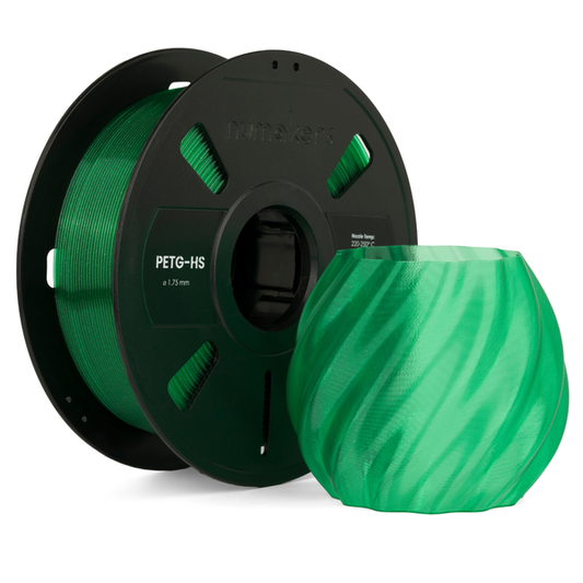 Numakers PETG Translucent Filament – Green Glitter – 1.75 mm / 1 kg