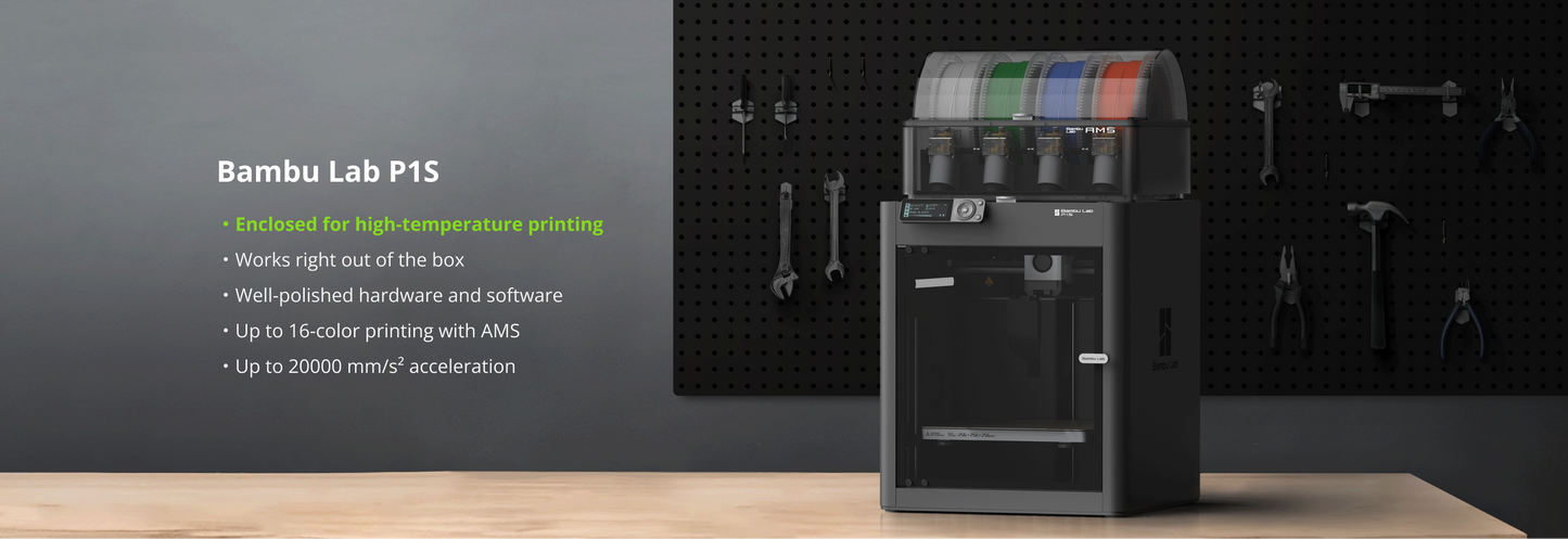 Bambu Lab P1S Combo 3D Printer