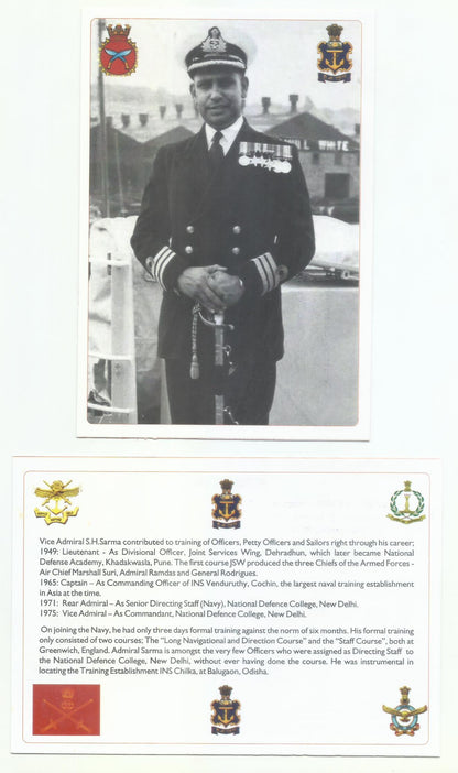 CENTENARY CELEBRATION OF VICE ADMIRAL S.H. SARMA, PVSM, 1ST DECEMBER 2021 (SET OF 16 PICTURE POST CARD)T