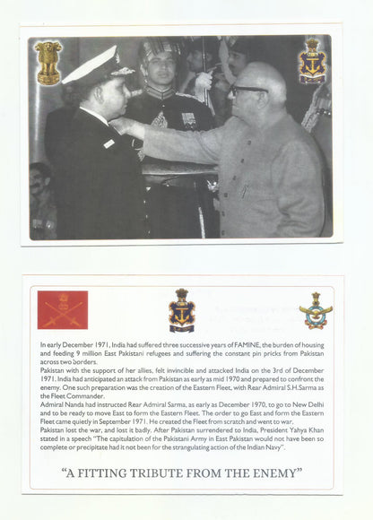 CENTENARY CELEBRATION OF VICE ADMIRAL S.H. SARMA, PVSM, 1ST DECEMBER 2021 (SET OF 16 PICTURE POST CARD)T