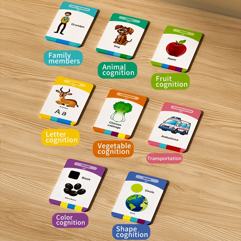 Samtoy English Sight Words Cognitive Cards Talking Flash Cards Learning Toys