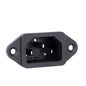 IEC320 C-14 Male Adapter Computer Power Supply AC 250v 10a CP-22S Panel Mount 3 Pin