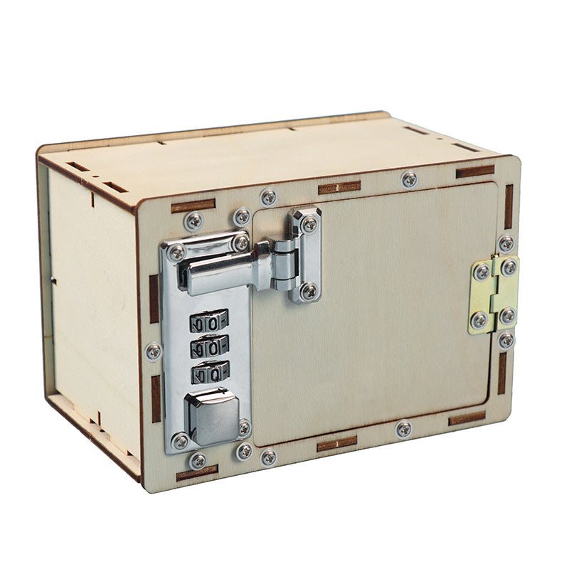 DIY Mechanical Combination Lock Model Set for Steam Experiment - Children's Toy Hand-Assembled Password Box DIY Set