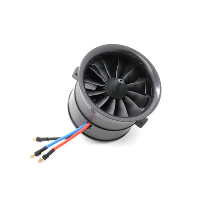 YSIDO 2842-2350kv-6s 70mm RC EDF Motor Duct Fan 12-Blades with 2S-7S 80A ESC Brushless Power for RC JET Aircraft Airplane EDF Plane Parts