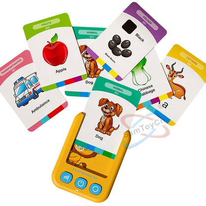 Samtoy English Sight Words Cognitive Cards Talking Flash Cards Learning Toys