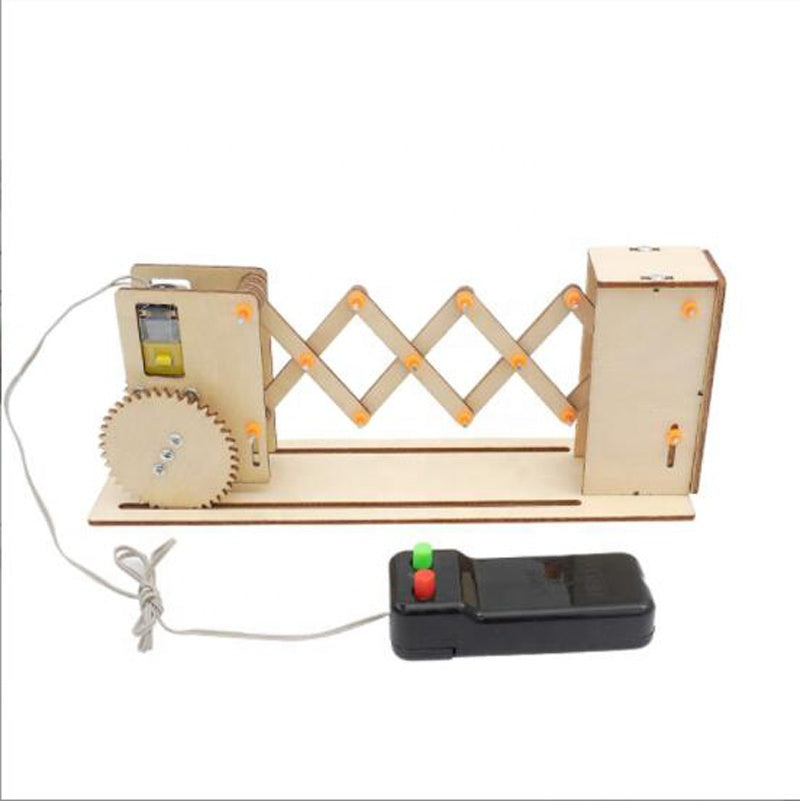 DIY Electric Gate Material Manual Assembly Wooden Telescopic Door Model (G-32A)