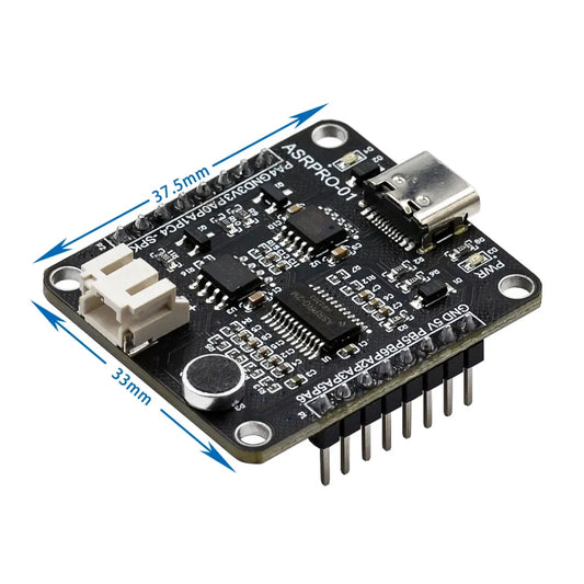 ASR-PRO Voice Intelligent Speech Recognition Control Module AI Offline Recognition Development Board