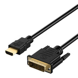 ZEBRONICS HAD10 1 Meter HDMI to DVI-D Cable with 4K @ 60Hz Resolution Support, HDR, Gold Plated connectors, Bi-Directional Usage, Plug Play, Strong and Durable Build Quality
