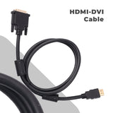 ZEBRONICS HAD10 1 Meter HDMI to DVI-D Cable with 4K @ 60Hz Resolution Support, HDR, Gold Plated connectors, Bi-Directional Usage, Plug Play, Strong and Durable Build Quality