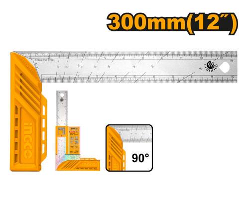 INGCO HAS123002 Angle Square 12 Inch (300 mm Length X40 mm Width)