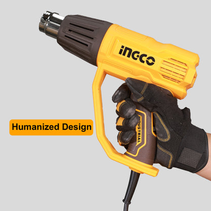 INGCO HG200078 Heat Gun 2000W with Nozzles