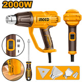 INGCO HG200078 Heat Gun 2000W with Nozzles