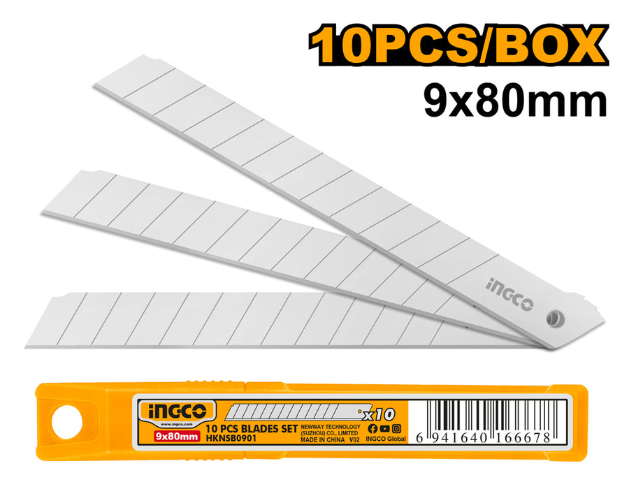 INGCO HKNSB0901 9X80mm Blades Set (Pack of 10)