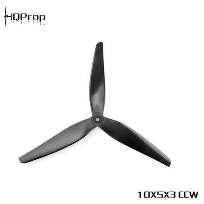 HQ MacroQuad Prop 10X5X3 (CW + CCW) Black-Glass Fiber Reinforced Nylon Propeller