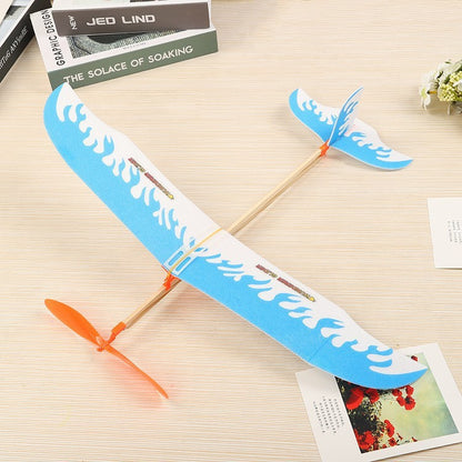 DIY Rubber Band Powered Plane Thunderer Glider Model Kit – Pack of 20