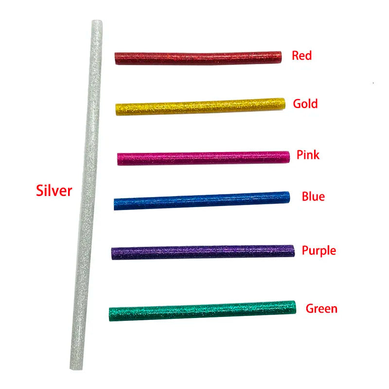 Mario Glitter Coloured 7x200mm Hot Melt Mini Glue Sticks for Glue Gun (1 pc)