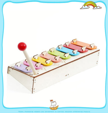 DIY Handtapping Eight Music Box Technology Small Maker School Musical Instrument (R-65)