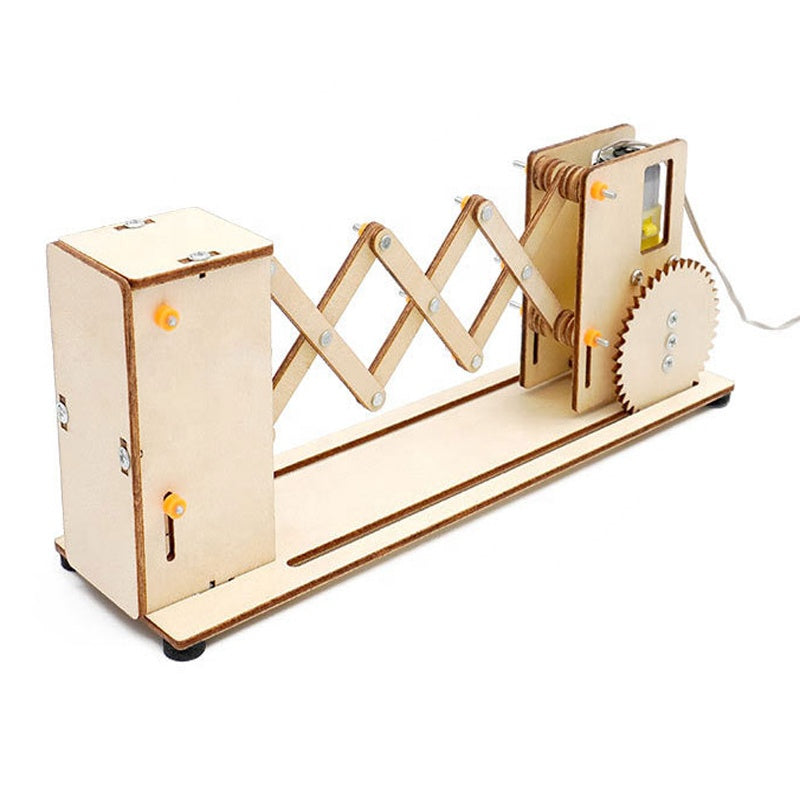 DIY Electric Gate Material Manual Assembly Wooden Telescopic Door Model (G-32A)