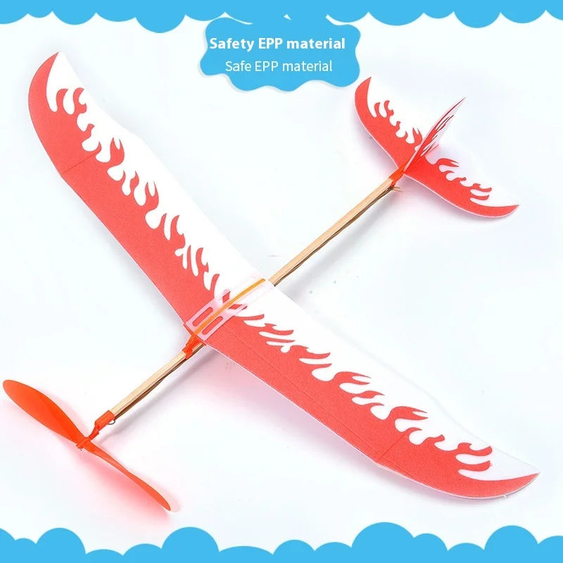 DIY Rubber Band Powered Plane Thunderer Glider Model Kit – Pack of 20