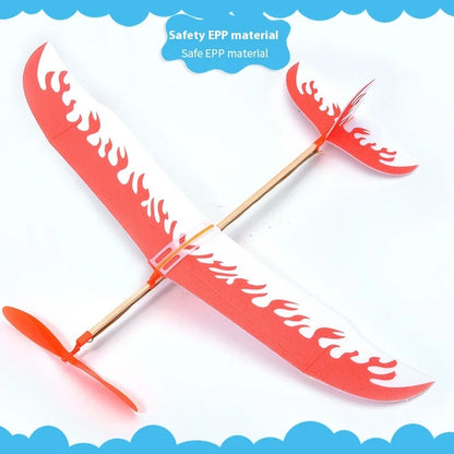 DIY Rubber Band Powered Plane Thunderer Glider Model Kit – Pack of 20