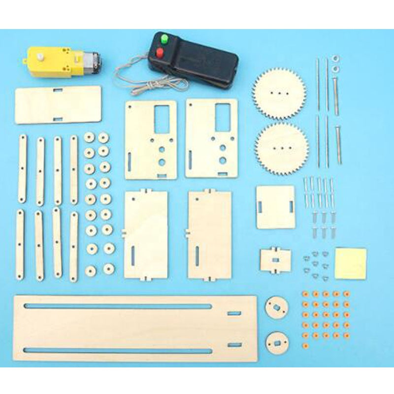DIY Electric Gate Material Manual Assembly Wooden Telescopic Door Model (G-32A)