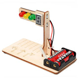 DIY Automatic Traffic Signal Lights Science Educational Kit for Kids