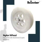 200mm Cast Nylon Heavy Duty Robot Wheel 200x40mm