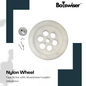 200mm Cast Nylon Heavy Duty Robot Wheel 200x40mm