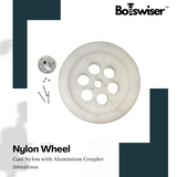 200mm Cast Nylon Heavy Duty Robot Wheel 200x40mm