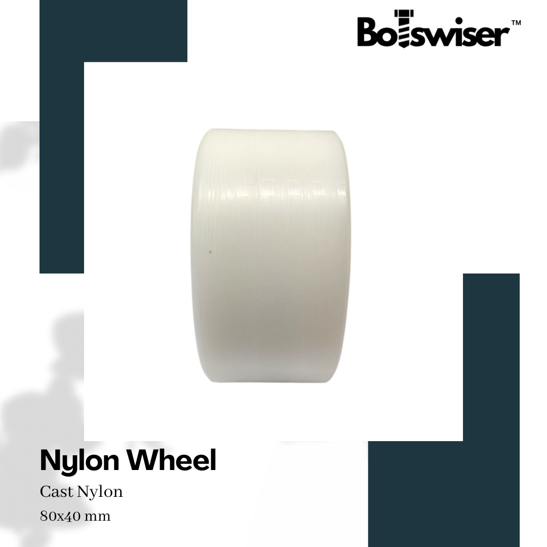 80mm Cast Nylon Heavy Duty Robot Wheel 80x40mm