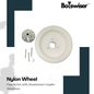 120mm Cast Nylon Heavy Duty Robot Wheel 120x40mm