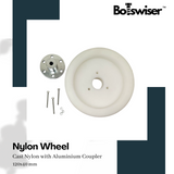 120mm Cast Nylon Heavy Duty Robot Wheel 120x40mm