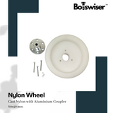 80mm Cast Nylon Heavy Duty Robot Wheel 80x40mm