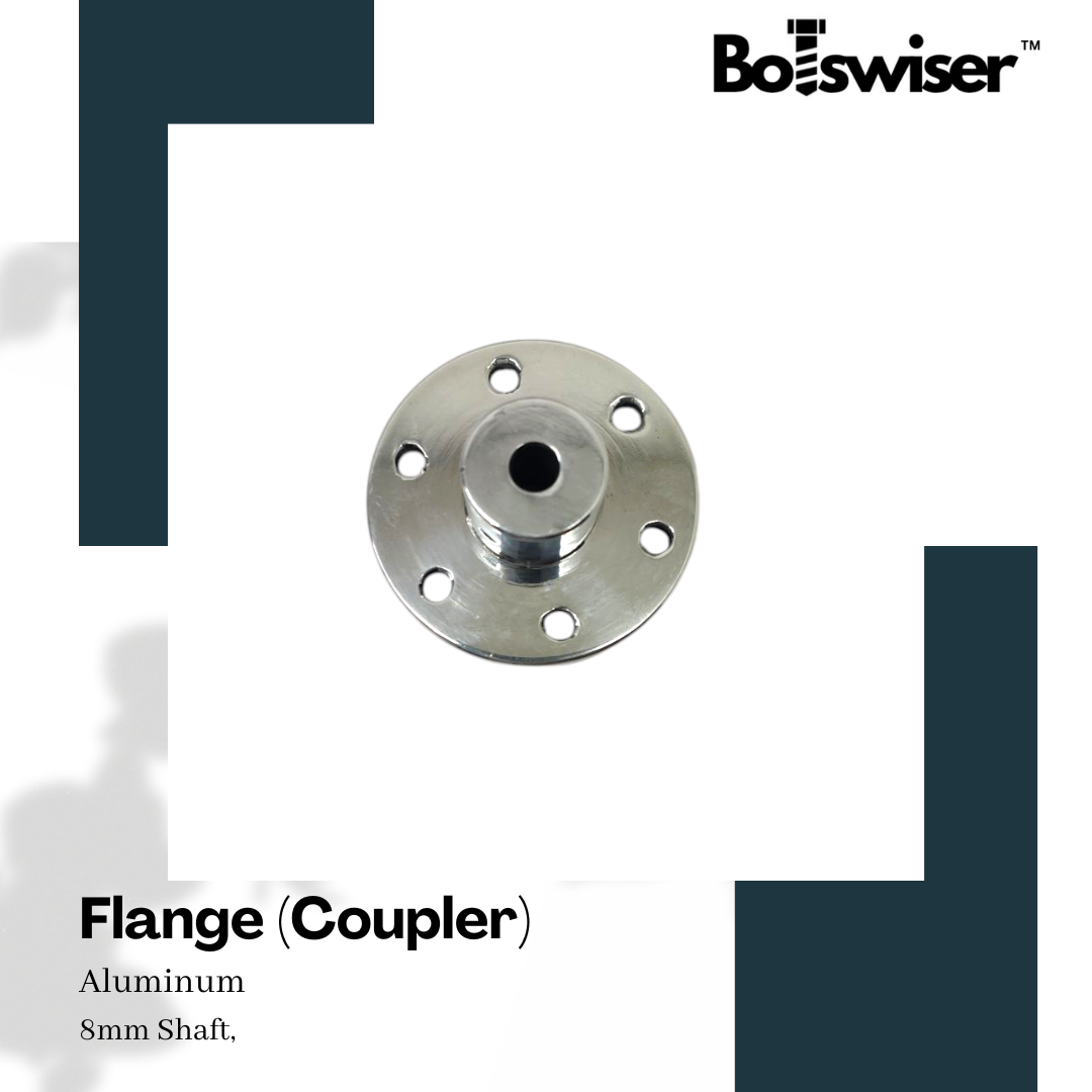 8mm Premium Aluminum Flanged Coupling for 8mm shaft - Shaft Coupler Flange