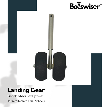 110mm Shock Absorber Spring Landing Gear For RC Airplane Gear with Dual 45mm Wheel