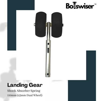 110mm Shock Absorber Spring Landing Gear For RC Airplane Gear with Dual 45mm Wheel