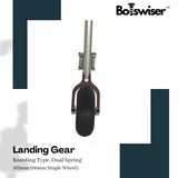 165mm Kneeling Type Spring Landing Gear For RC Airplane Gear with 60mm Wheel