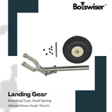 165mm Kneeling Type Spring Landing Gear For RC Airplane Gear with 60mm Wheel