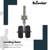 110mm Kneeling Type Spring Landing Gear For RC Airplane Gear with Dual 45mm Wheel