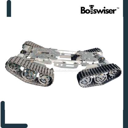 DIY 4WD CNC Metal Tank Chassis ATV Robot Track Tank Suspension Obstacle Crossing Crawler 4×4 (UNASSEMBLED)