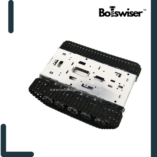 DIY CNC Metal Tank Chassis Obstacle Crossing Crawler with Shock Absorption (UNASSEMBLED)