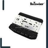 DIY CNC Metal Tank Chassis Obstacle Crossing Crawler with Shock Absorption (UNASSEMBLED)