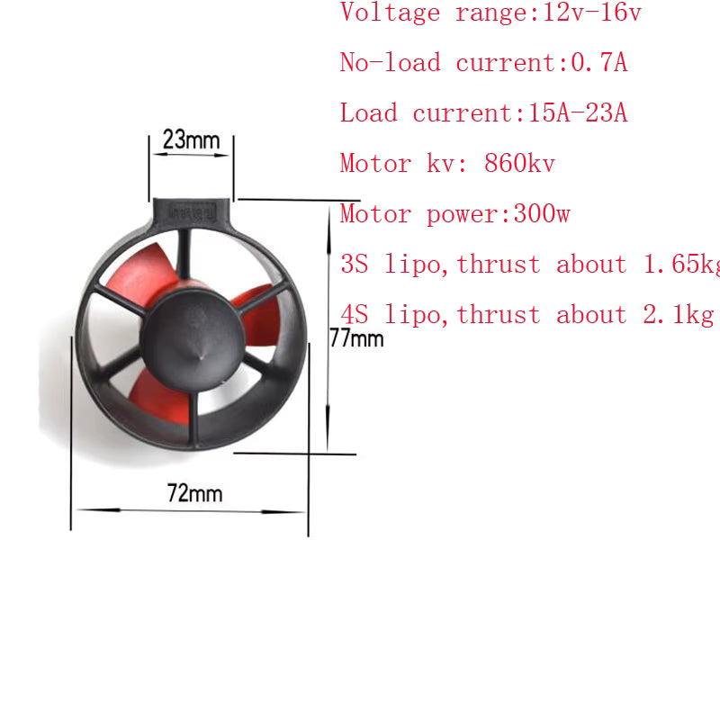 860KV T60 300w Underwater Thruster Propeller for RC Ship Boat Brushless Motor Pair (CW+CCW)