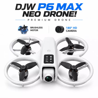 DJW P6 Max Neo Drone with HD Camera, Screen in Remote & 2 Batteries