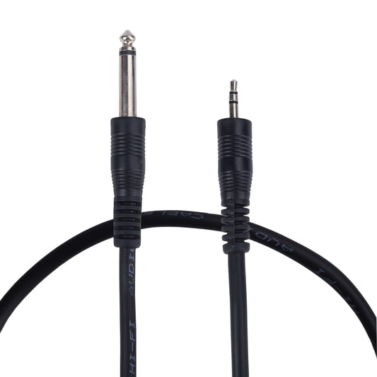 MX-2570 6.35 mm P-38 Mono Plug To 3.5 Mm EP Stereo Plug Cord 3.5 mm 1.5 Mtr