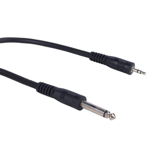 MX-2570 6.35 mm P-38 Mono Plug To 3.5 Mm EP Stereo Plug Cord 3.5 mm 1.5 Mtr