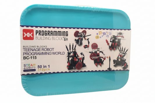 50 in 1 512 pcs STEM Teenage Robot Programming World BC-115 Kit for Kids