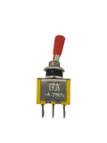 3 Pin BX 3A 250V Toggle Switch SPDT  (1 Pc) Yellow
